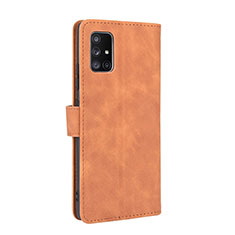 Coque Portefeuille Livre Cuir Etui Clapet L05Z pour Samsung Galaxy A51 4G Marron