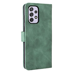 Coque Portefeuille Livre Cuir Etui Clapet L05Z pour Samsung Galaxy A73 5G Vert