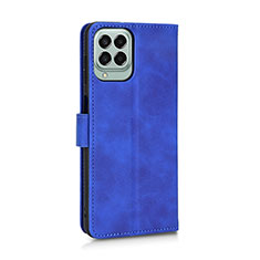 Coque Portefeuille Livre Cuir Etui Clapet L05Z pour Samsung Galaxy M33 5G Bleu