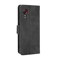 Coque Portefeuille Livre Cuir Etui Clapet L05Z pour Samsung Galaxy XCover 5 SM-G525F Noir