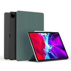 Coque Portefeuille Livre Cuir Etui Clapet L06 pour Apple iPad Pro 12.9 (2021) Vert