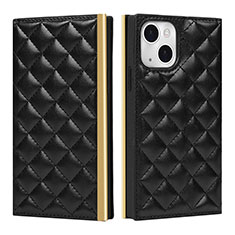 Coque Portefeuille Livre Cuir Etui Clapet L06 pour Apple iPhone 14 Noir