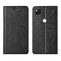 Coque Portefeuille Livre Cuir Etui Clapet L06 pour Google Pixel 4a Noir