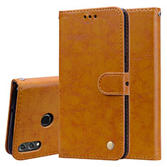 Coque Portefeuille Livre Cuir Etui Clapet L06 pour Huawei Honor V10 Lite Orange