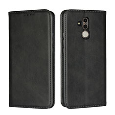 Coque Portefeuille Livre Cuir Etui Clapet L06 pour Huawei Mate 20 Lite Noir