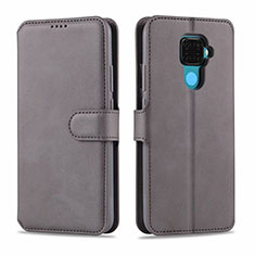 Coque Portefeuille Livre Cuir Etui Clapet L06 pour Huawei Mate 30 Lite Gris