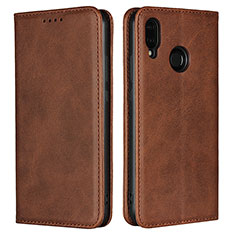 Coque Portefeuille Livre Cuir Etui Clapet L06 pour Huawei Nova 3e Marron