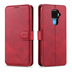 Coque Portefeuille Livre Cuir Etui Clapet L06 pour Huawei Nova 5i Pro Rouge