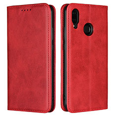 Coque Portefeuille Livre Cuir Etui Clapet L06 pour Huawei P20 Lite Rouge