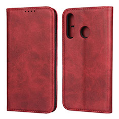 Coque Portefeuille Livre Cuir Etui Clapet L06 pour Huawei P30 Lite XL Rouge