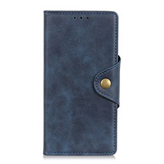 Coque Portefeuille Livre Cuir Etui Clapet L06 pour LG Q52 Bleu
