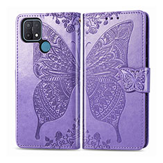 Coque Portefeuille Livre Cuir Etui Clapet L06 pour Oppo A35 Violet Clair