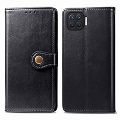 Coque Portefeuille Livre Cuir Etui Clapet L06 pour Oppo A93 Noir