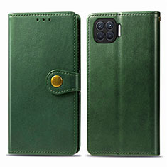 Coque Portefeuille Livre Cuir Etui Clapet L06 pour Oppo Reno4 Lite Vert