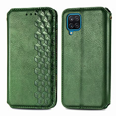 Coque Portefeuille Livre Cuir Etui Clapet L06 pour Samsung Galaxy A12 5G Vert