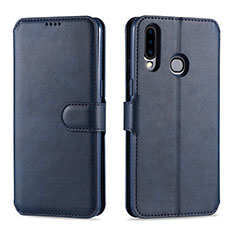 Coque Portefeuille Livre Cuir Etui Clapet L06 pour Samsung Galaxy A20s Bleu