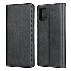Coque Portefeuille Livre Cuir Etui Clapet L06 pour Samsung Galaxy A71 5G Noir