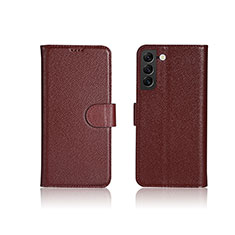 Coque Portefeuille Livre Cuir Etui Clapet L06 pour Samsung Galaxy S24 Plus 5G Vin Rouge