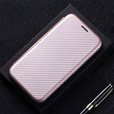 Coque Portefeuille Livre Cuir Etui Clapet L06 pour Vivo V20 SE Or Rose