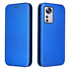 Coque Portefeuille Livre Cuir Etui Clapet L06 pour Xiaomi Mi 12 5G Bleu