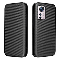 Coque Portefeuille Livre Cuir Etui Clapet L06 pour Xiaomi Mi 12 5G Noir