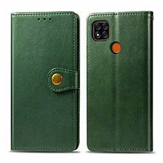 Coque Portefeuille Livre Cuir Etui Clapet L06 pour Xiaomi POCO C31 Vert