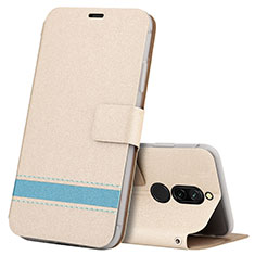 Coque Portefeuille Livre Cuir Etui Clapet L06 pour Xiaomi Redmi 8 Or