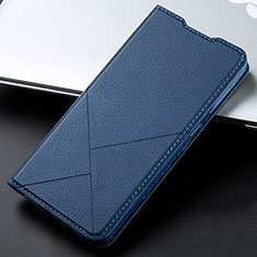 Coque Portefeuille Livre Cuir Etui Clapet L06 pour Xiaomi Redmi K30 4G Bleu