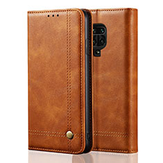 Coque Portefeuille Livre Cuir Etui Clapet L06 pour Xiaomi Redmi Note 9 Pro Max Orange