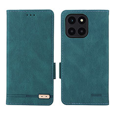 Coque Portefeuille Livre Cuir Etui Clapet L06Z pour Huawei Honor X6a Vert