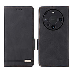 Coque Portefeuille Livre Cuir Etui Clapet L06Z pour Huawei Mate 60 Noir