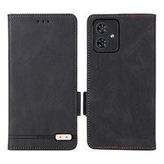 Coque Portefeuille Livre Cuir Etui Clapet L06Z pour Motorola Moto G54 5G Noir