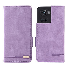 Coque Portefeuille Livre Cuir Etui Clapet L06Z pour OnePlus 10R 5G Violet