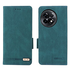 Coque Portefeuille Livre Cuir Etui Clapet L06Z pour OnePlus Ace 2 5G Vert