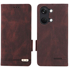 Coque Portefeuille Livre Cuir Etui Clapet L06Z pour OnePlus Ace 2V 5G Marron