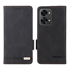 Coque Portefeuille Livre Cuir Etui Clapet L06Z pour OnePlus Nord 2T 5G Noir