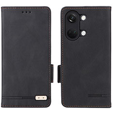 Coque Portefeuille Livre Cuir Etui Clapet L06Z pour OnePlus Nord 3 5G Noir