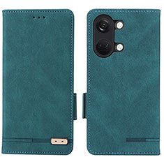 Coque Portefeuille Livre Cuir Etui Clapet L06Z pour OnePlus Nord 3 5G Vert