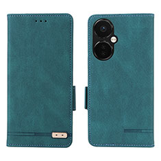 Coque Portefeuille Livre Cuir Etui Clapet L06Z pour OnePlus Nord CE 3 5G Vert