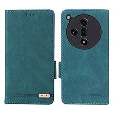 Coque Portefeuille Livre Cuir Etui Clapet L06Z pour Oppo Find X7 5G Vert