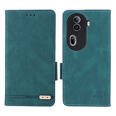 Coque Portefeuille Livre Cuir Etui Clapet L06Z pour Oppo Reno11 Pro 5G Vert