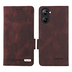 Coque Portefeuille Livre Cuir Etui Clapet L06Z pour Realme 10S 5G Marron