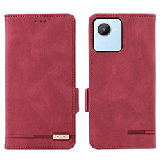 Coque Portefeuille Livre Cuir Etui Clapet L06Z pour Realme C30s Rouge