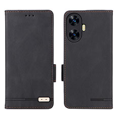 Coque Portefeuille Livre Cuir Etui Clapet L06Z pour Realme C55 Noir