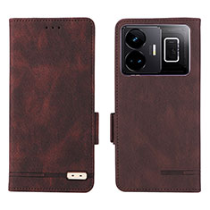 Coque Portefeuille Livre Cuir Etui Clapet L06Z pour Realme GT Neo5 240W 5G Marron