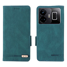 Coque Portefeuille Livre Cuir Etui Clapet L06Z pour Realme GT Neo5 240W 5G Vert