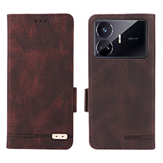 Coque Portefeuille Livre Cuir Etui Clapet L06Z pour Realme GT Neo5 SE 5G Marron