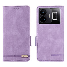 Coque Portefeuille Livre Cuir Etui Clapet L06Z pour Realme GT Neo6 5G Violet