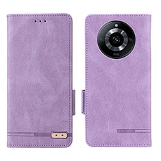 Coque Portefeuille Livre Cuir Etui Clapet L06Z pour Realme Narzo 60 5G Violet