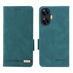 Coque Portefeuille Livre Cuir Etui Clapet L06Z pour Realme Narzo N55 Vert